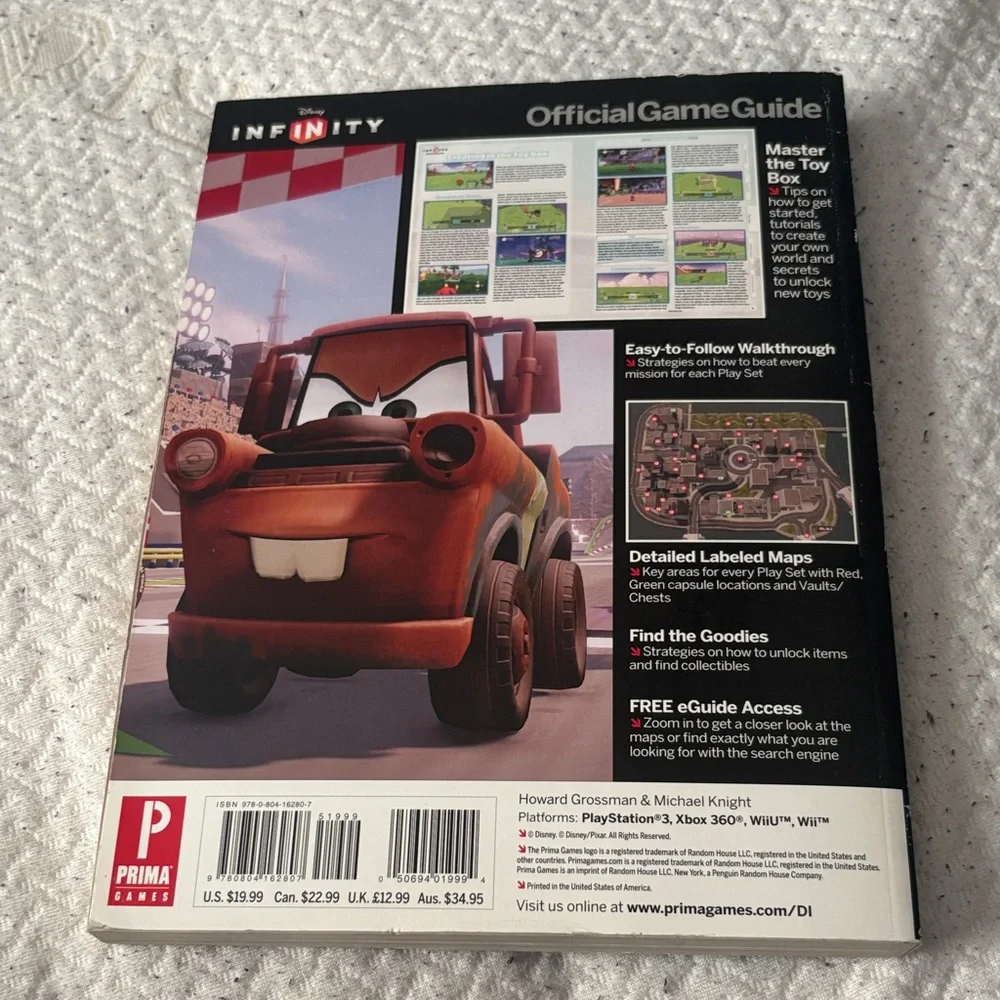 Disney Infinity Game Guide with Black and Red Cover